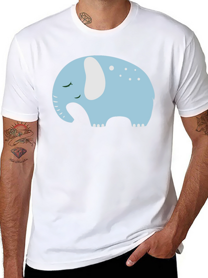 Cute Sleeping Elephant Graphic Tee