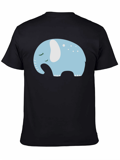 Cute Sleeping Elephant Graphic Tee
