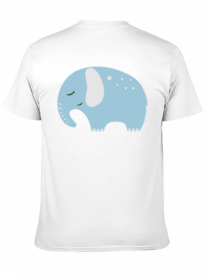 Cute Sleeping Elephant Graphic Tee