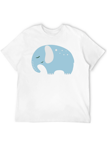Cute Sleeping Elephant Graphic Tee