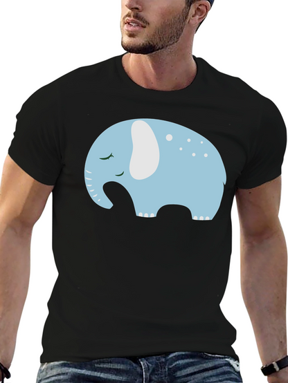 Cute Sleeping Elephant Graphic Tee