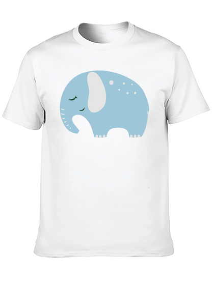 Cute Sleeping Elephant Graphic Tee