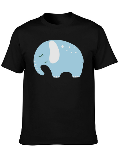 Cute Sleeping Elephant Graphic Tee