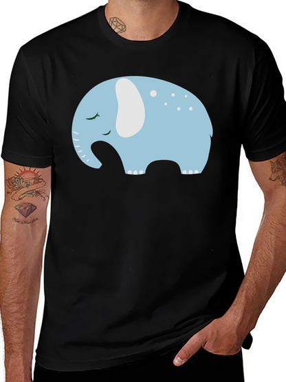 Cute Sleeping Elephant Graphic Tee