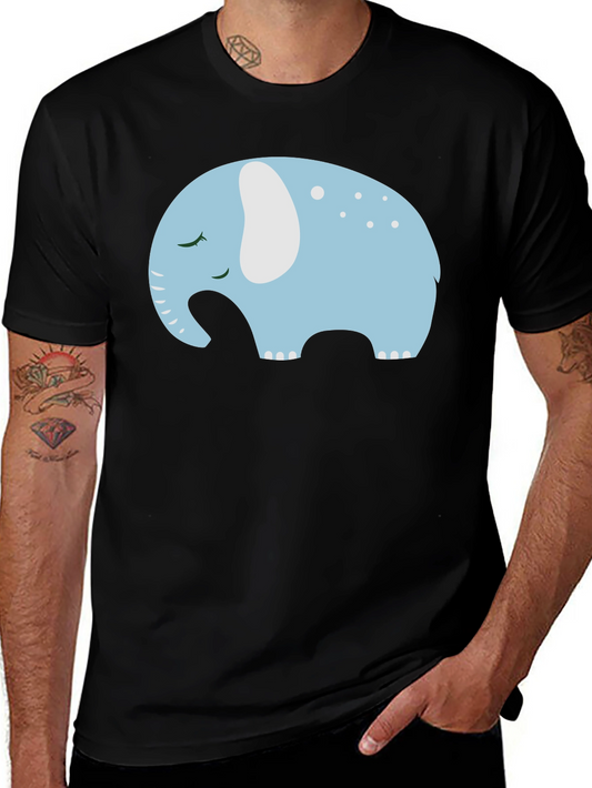 Cute Sleeping Elephant Graphic Tee