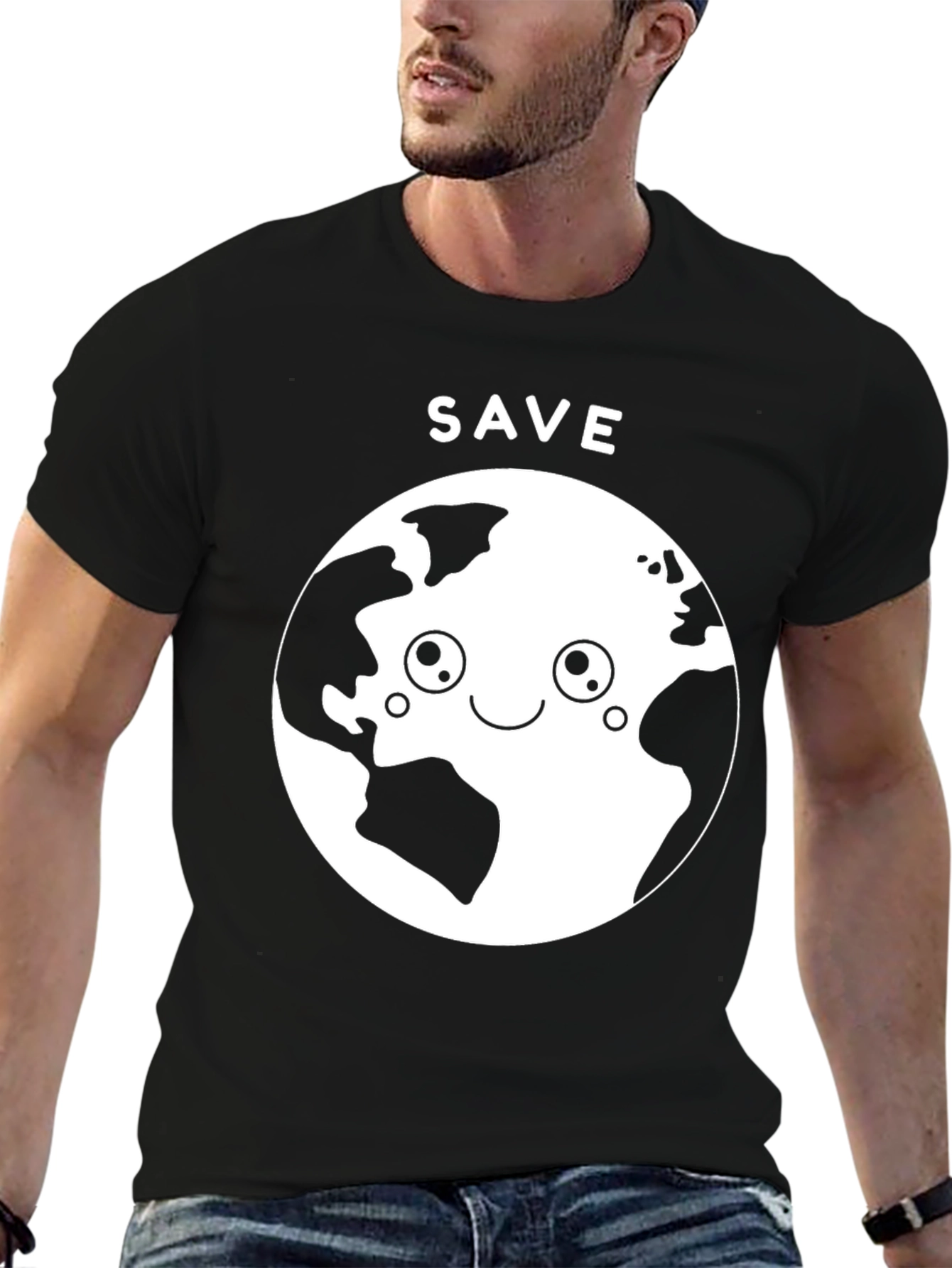 Save Earth Graphic T-Shirt - Eco Friendly