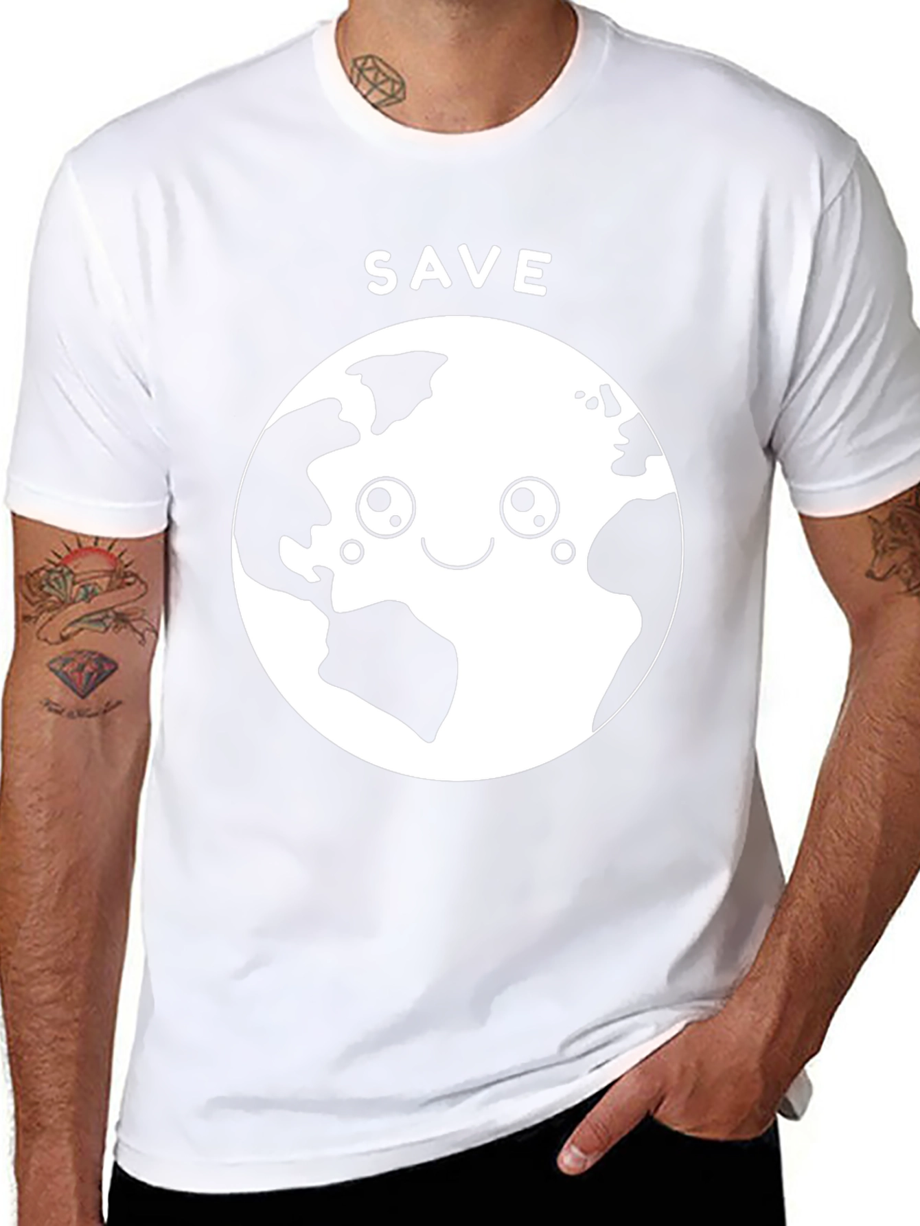 Save Earth Graphic T-Shirt - Eco Friendly