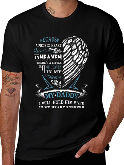 Memorial My Daddy T-Shirt - Heart in Heaven