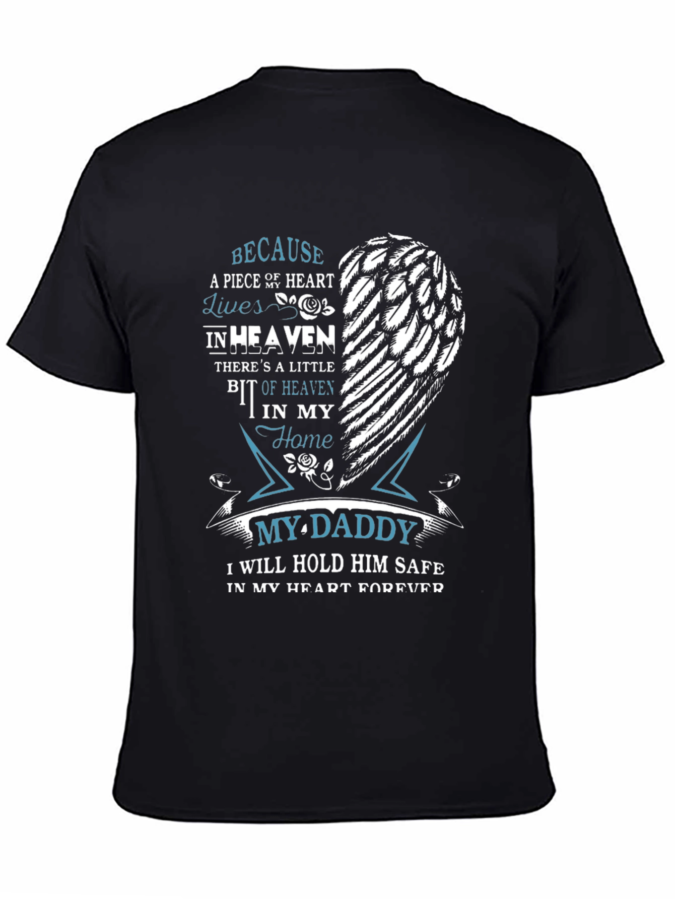 Memorial My Daddy T-Shirt - Heart in Heaven