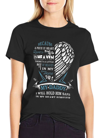 Memorial My Daddy T-Shirt - Heart in Heaven