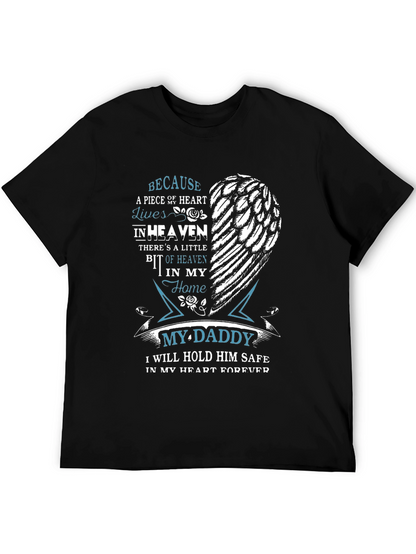 Memorial My Daddy T-Shirt - Heart in Heaven