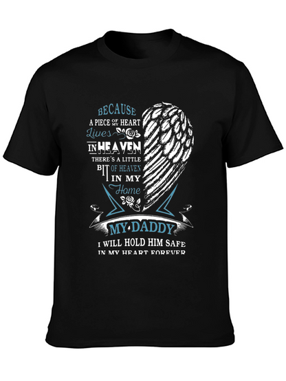 Memorial My Daddy T-Shirt - Heart in Heaven