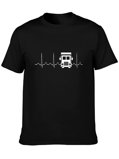 Truck Driver Heartbeat T-Shirt