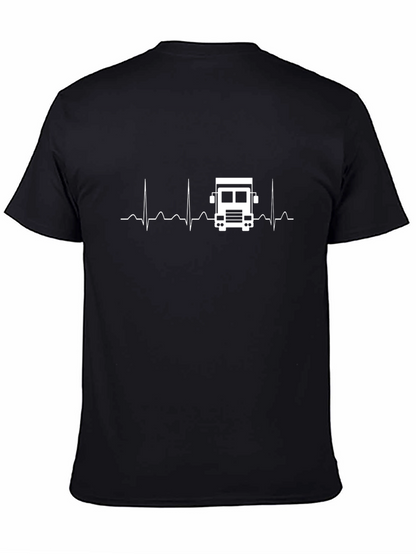 Truck Driver Heartbeat T-Shirt