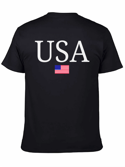 USA Flag Graphic T-Shirt Patriotic Mens