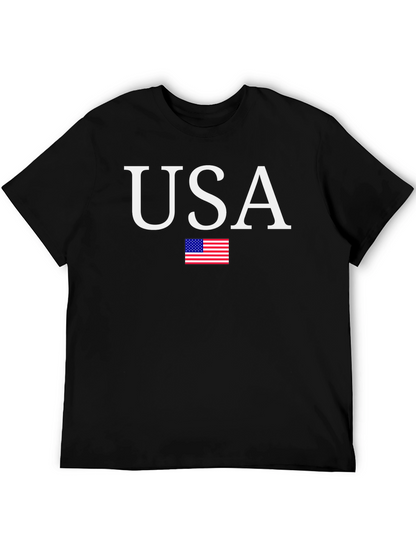 USA Flag Graphic T-Shirt Patriotic Mens