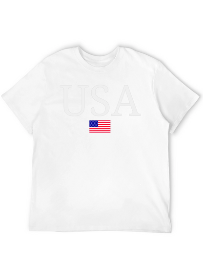 USA Flag Graphic T-Shirt Patriotic Mens