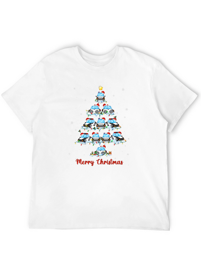 Police Car Christmas Tree T-Shirt