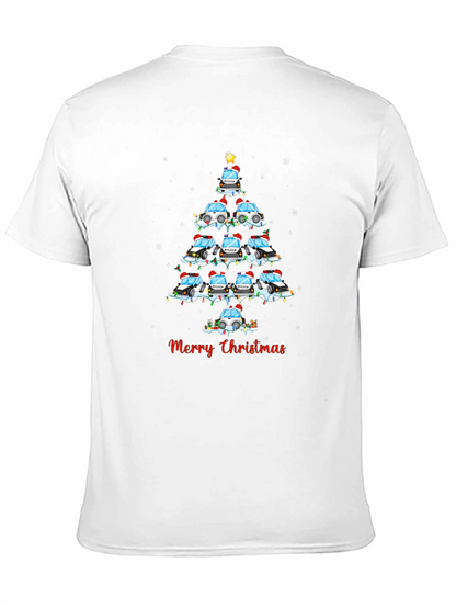 Police Car Christmas Tree T-Shirt