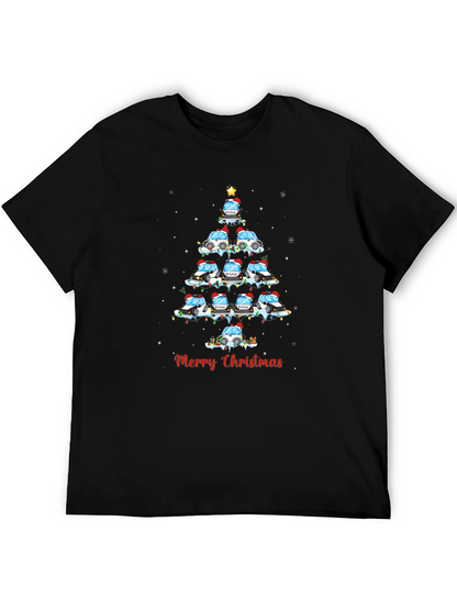 Police Car Christmas Tree T-Shirt