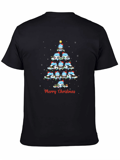 Police Car Christmas Tree T-Shirt