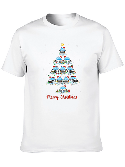 Police Car Christmas Tree T-Shirt