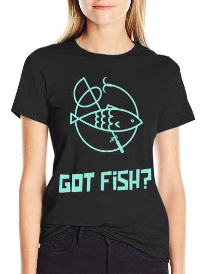 Got Fish? Black Cotton Graphic Tee
