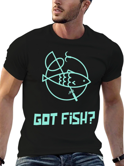 Got Fish? Black Cotton Graphic Tee