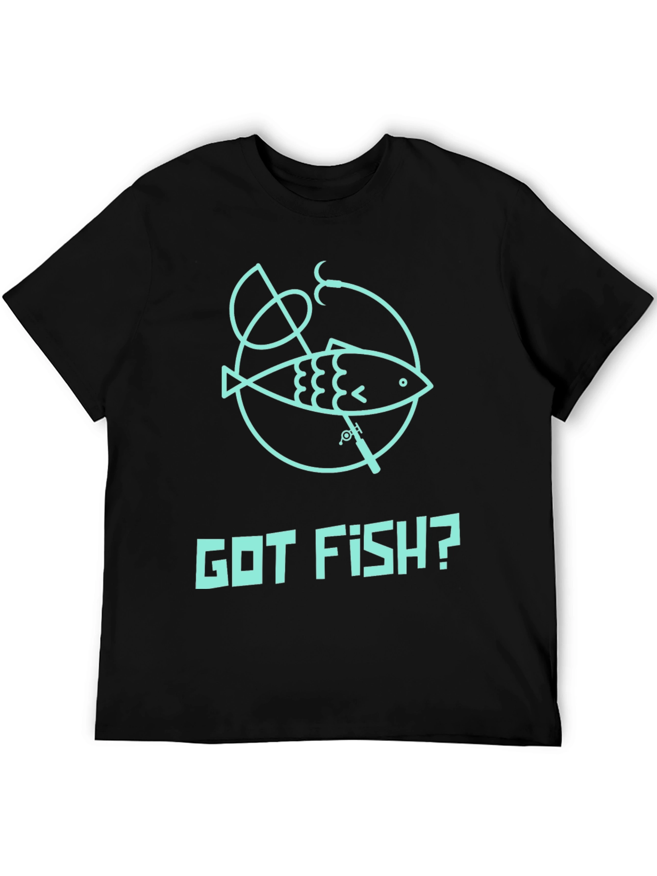 Got Fish? Black Cotton Graphic Tee