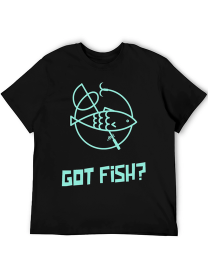 Got Fish? Black Cotton Graphic Tee