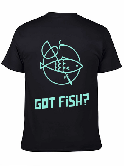 Got Fish? Black Cotton Graphic Tee