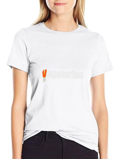 Vegetarian T-Shirt - Carrot Graphic Tee