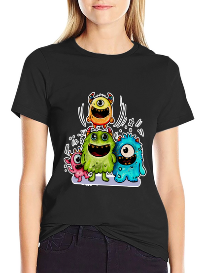 Monster Squad Black Graphic T-Shirt