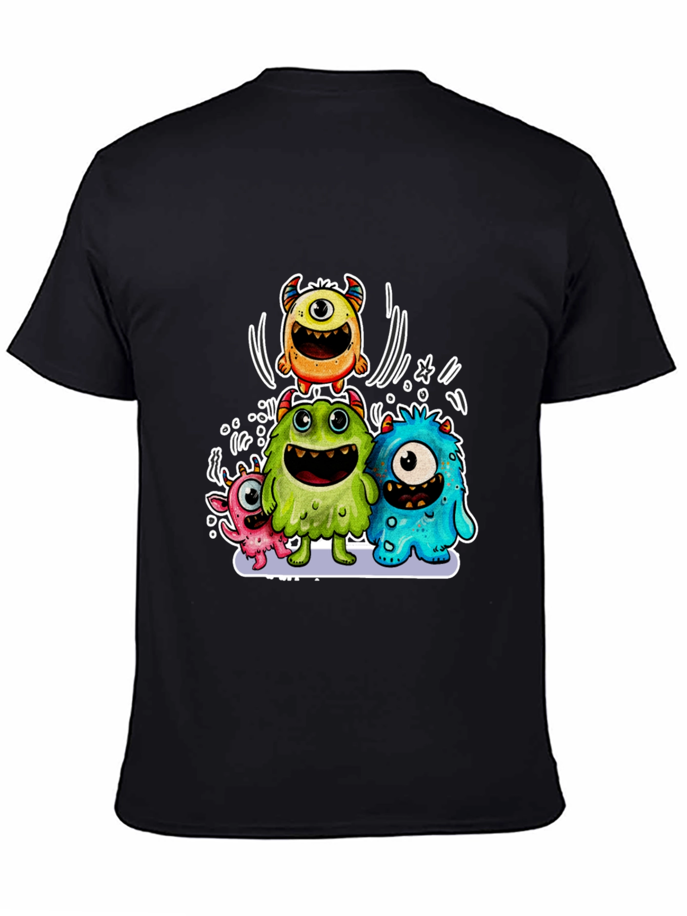 Monster Squad Black Graphic T-Shirt