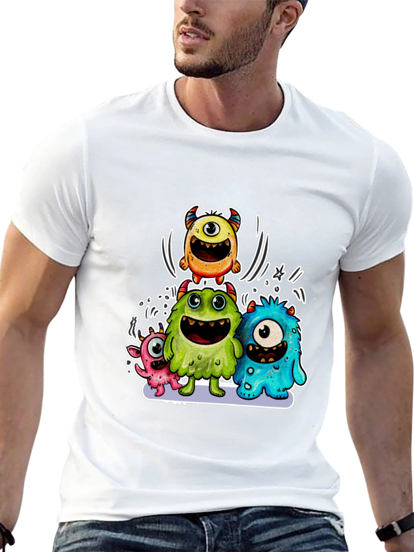 Monster Squad Black Graphic T-Shirt