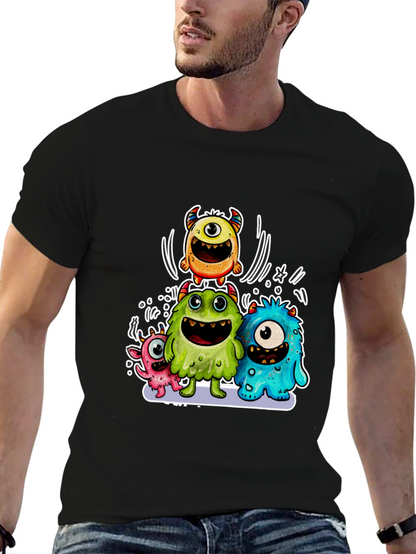 Monster Squad Black Graphic T-Shirt