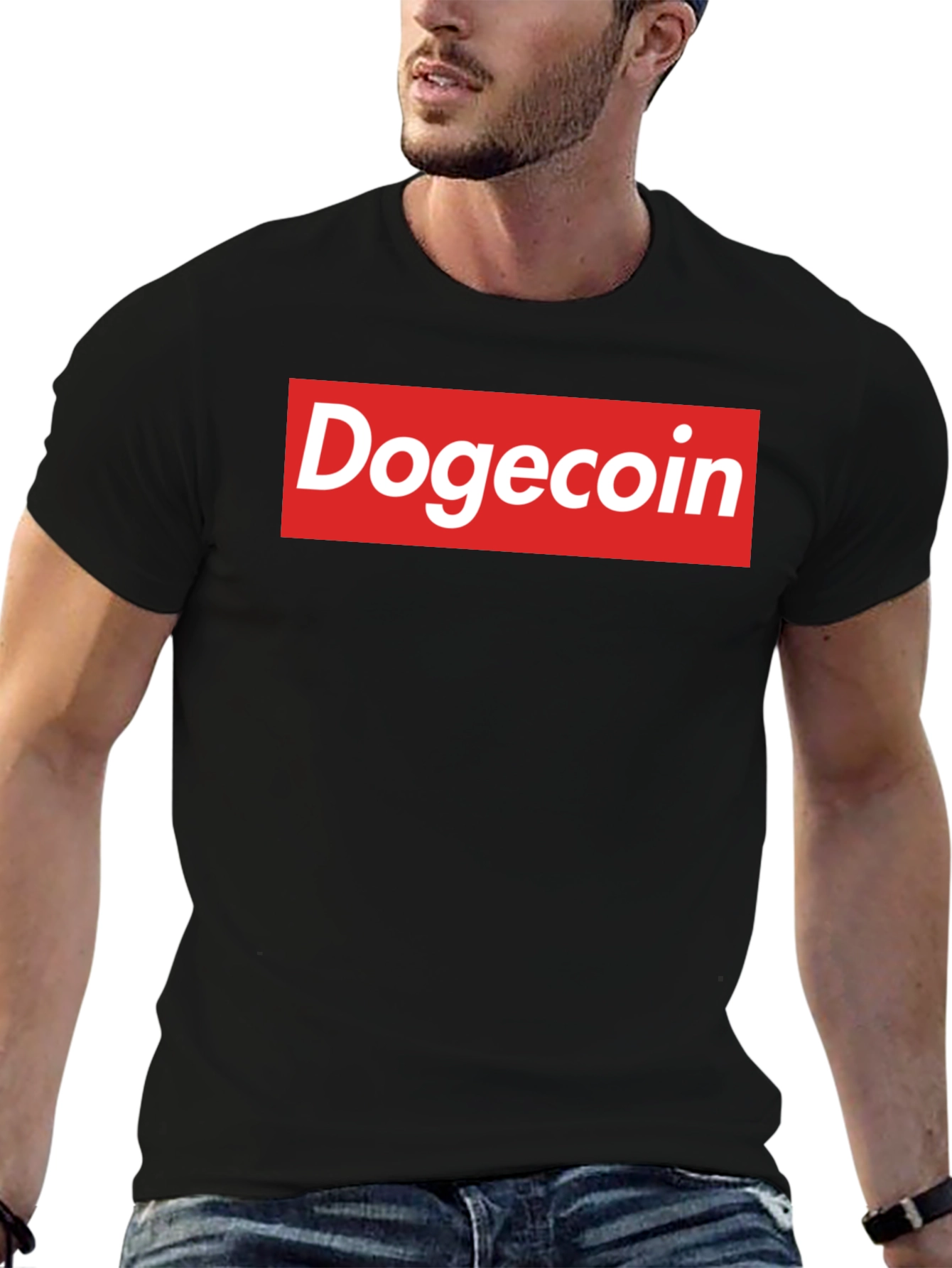 Dogecoin Supreme Style Graphic Tee