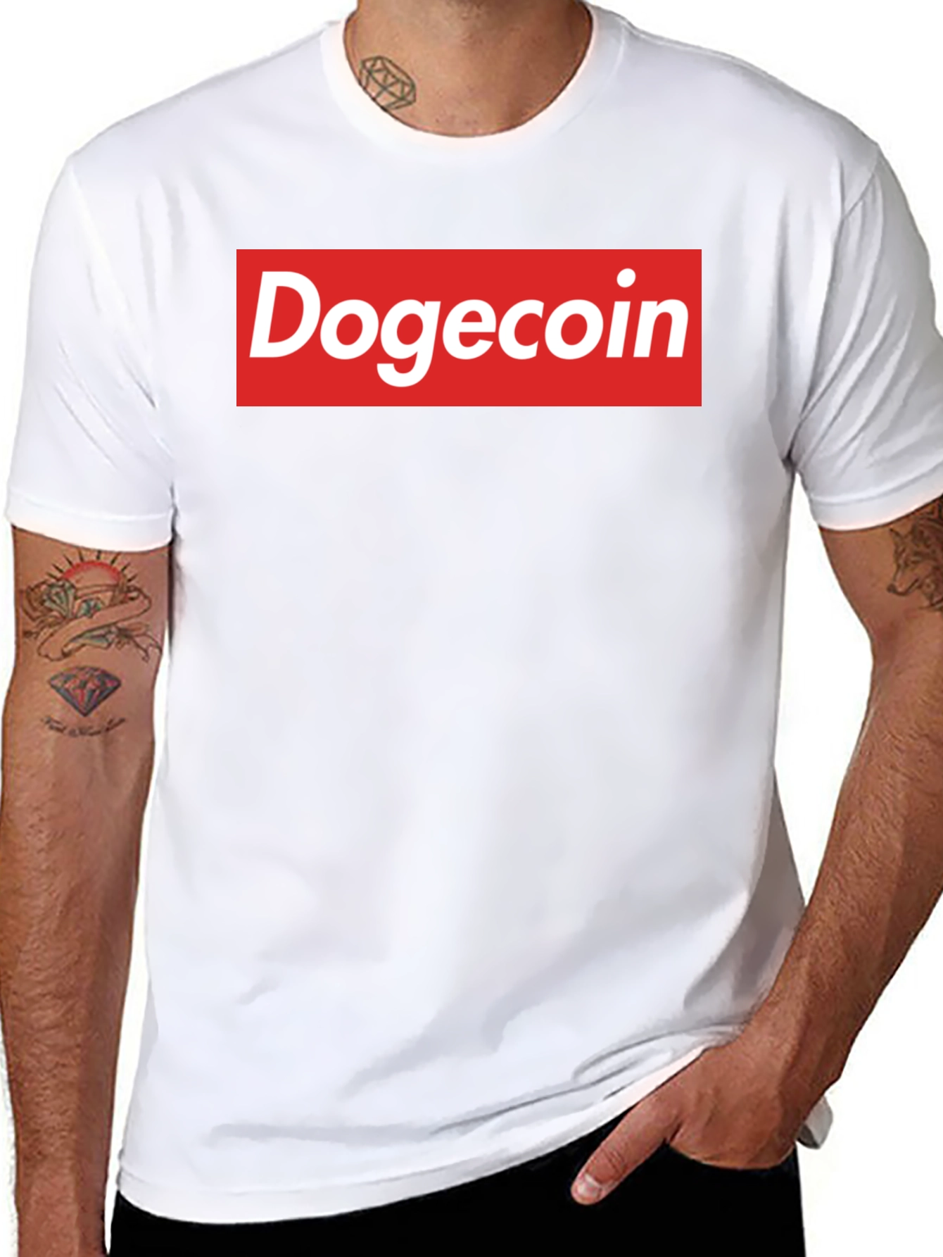 Dogecoin Supreme Style Graphic Tee
