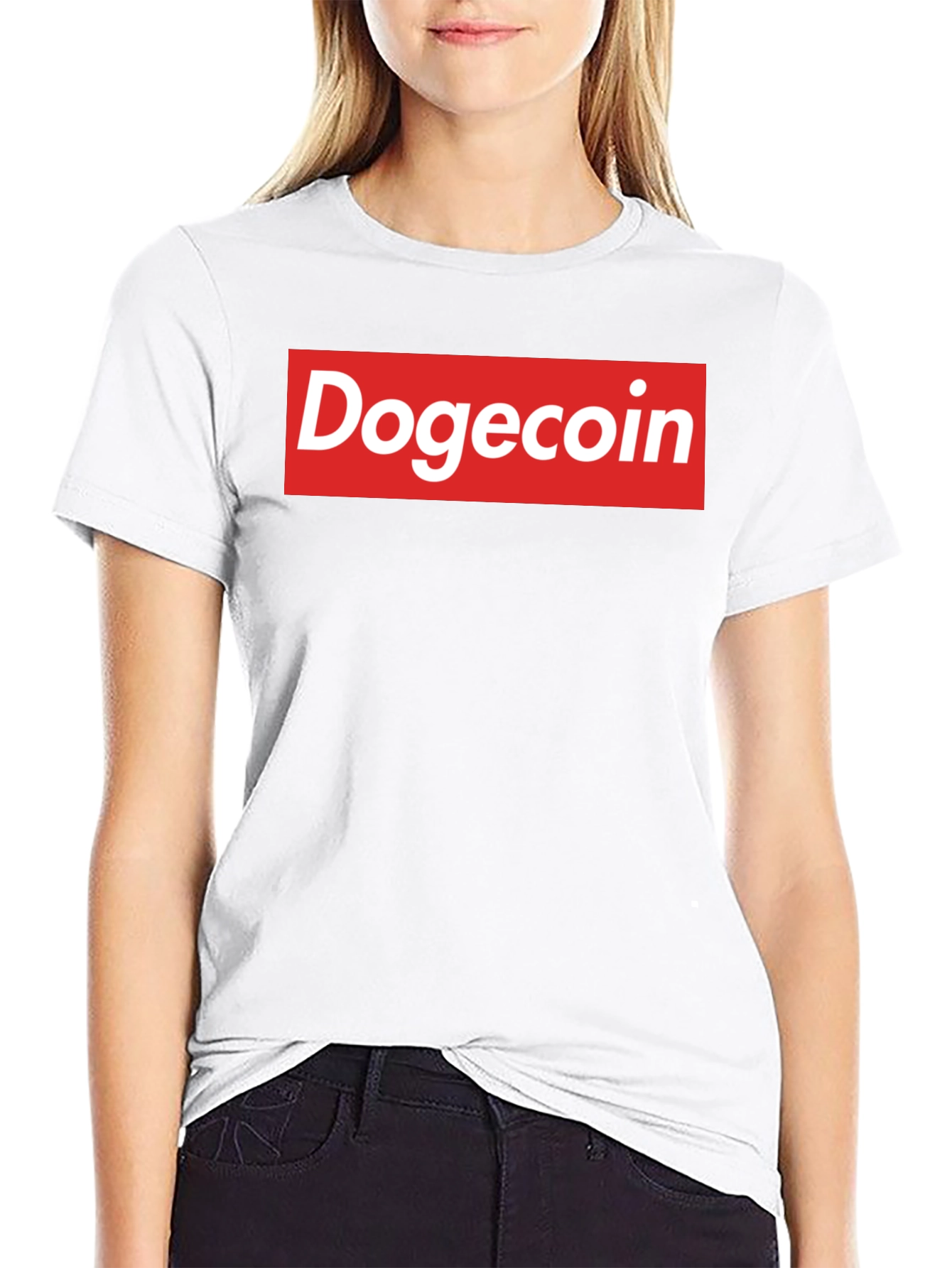 Dogecoin Supreme Style Graphic Tee