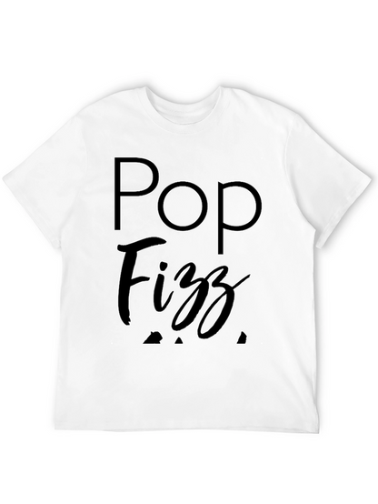 Pop Fizz Graphic Tee - Black Cotton T-Shirt