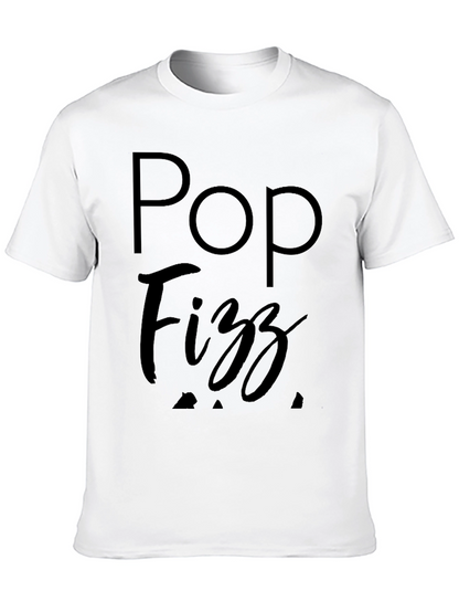 Pop Fizz Graphic Tee - Black Cotton T-Shirt