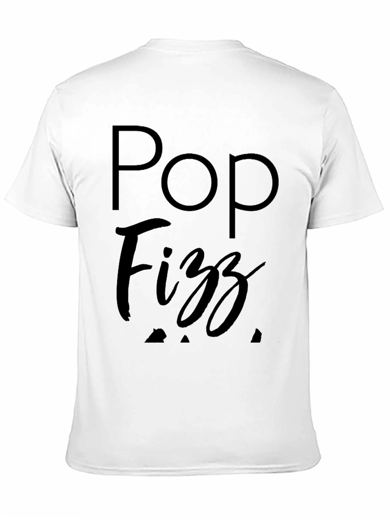 Pop Fizz Graphic Tee - Black Cotton T-Shirt