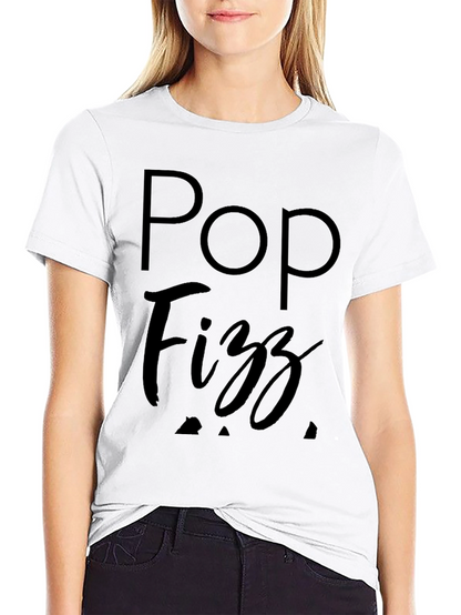 Pop Fizz Graphic Tee - Black Cotton T-Shirt