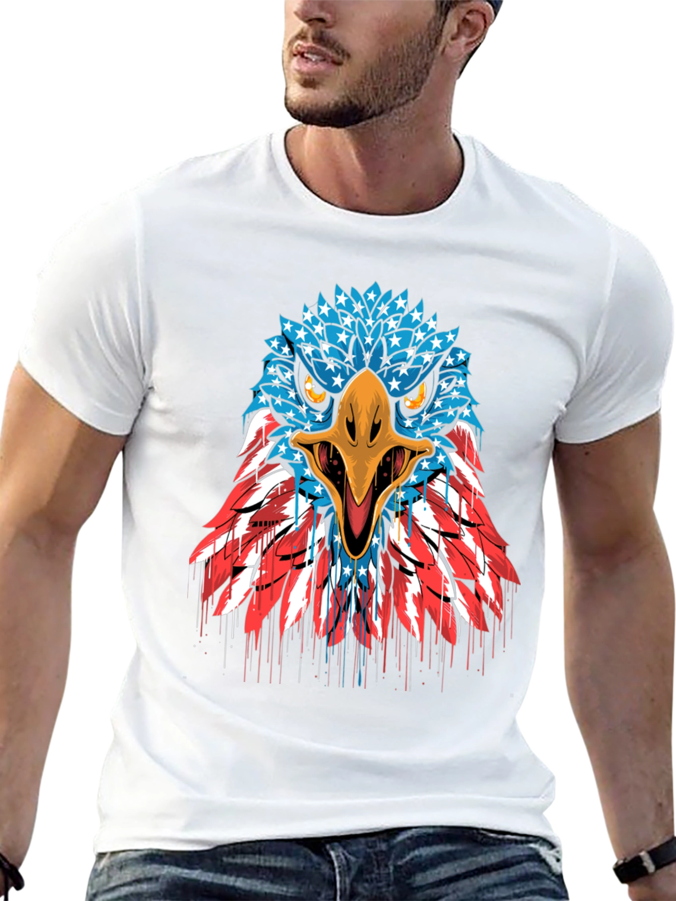 American Eagle Graphic T-Shirt - Patriotic Design