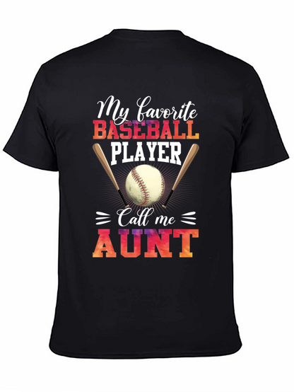 Baseball Aunt T-Shirt - My Favorite Player