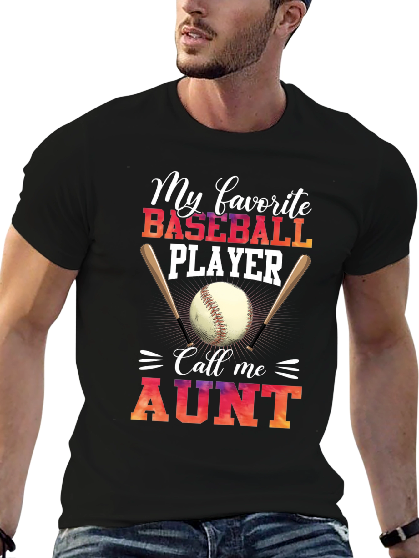 Baseball Aunt T-Shirt - My Favorite Player