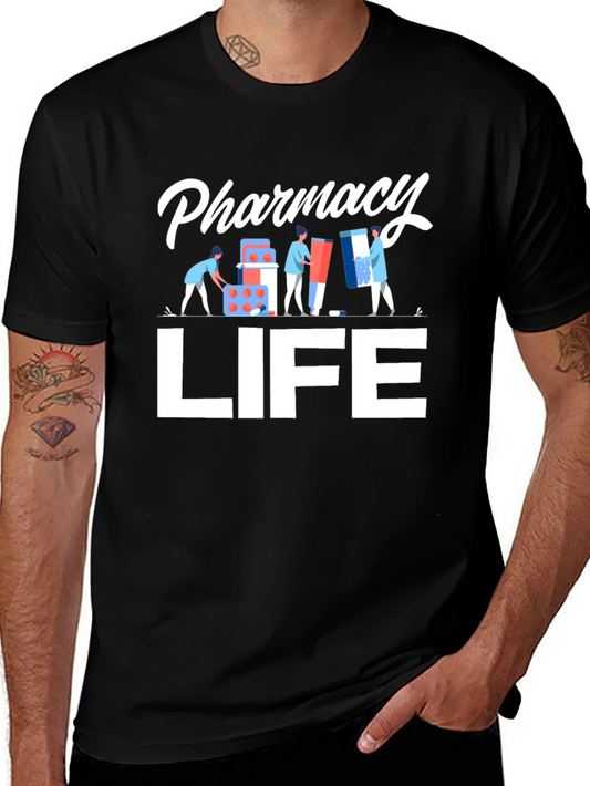Pharmacy Life Graphic Tee - Pill Packer Design