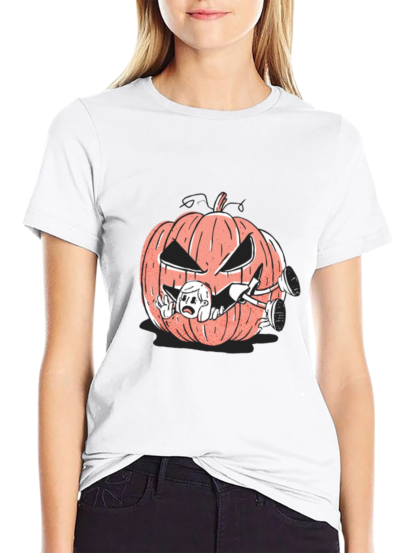 Halloween Pumpkin T-Shirt - Scary & Fun!