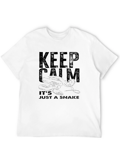 Keep Calm Snake Graphic T-Shirt