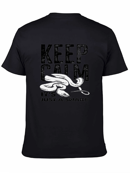 Keep Calm Snake Graphic T-Shirt